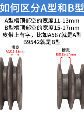 铸铁皮带盘三角皮带轮外径60-180毫米2槽A型双槽B型电机皮带轮