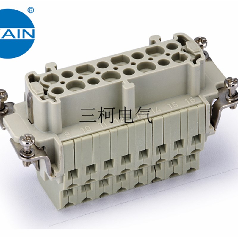 WAIN唯恩 HE-016-FSS 16芯母芯16针 哈丁 WEVEL 威乐重载连接器