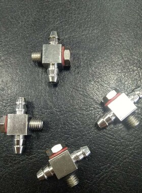 SMC微型接头 M-5ATHU-6双塔型M5金具头 三通气管接头