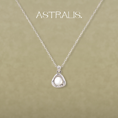 ASTRALIS天然贝母项链轻奢毛衣链