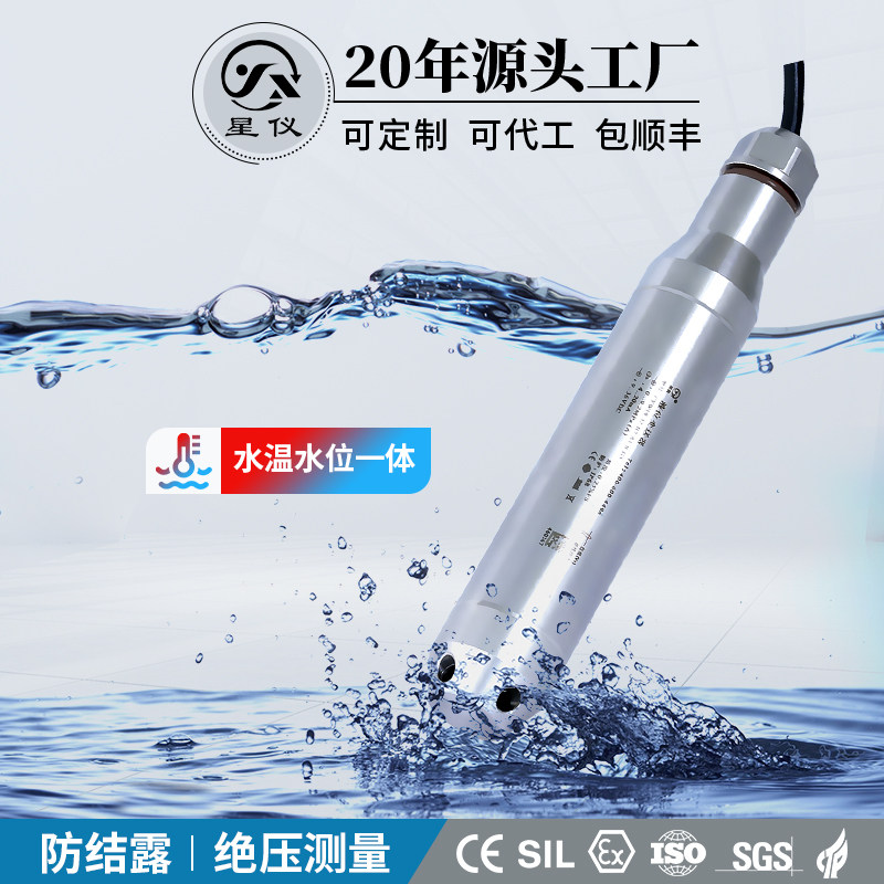 星仪CYW19绝压型投入式液位变送器RS485高精度防结露传感器水位计