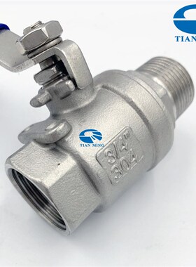 304/316二片式内外丝球阀2PC内外螺纹丝扣不锈钢两片式Q11F软密封