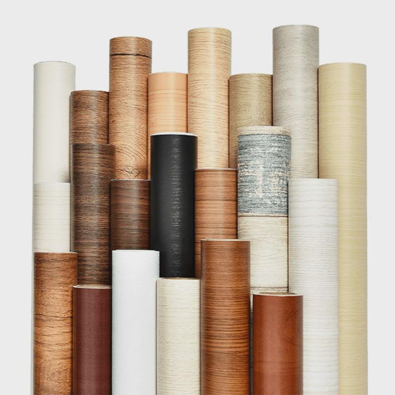 旧家具翻新柜子贴纸防水自粘衣柜木纹厨柜改色贴膜移动柜门保护膜