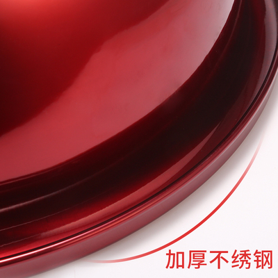 结婚不锈钢加厚洗脸盆洗脚盆红盆婚庆喜盆红色喜字盆新娘陪嫁用品