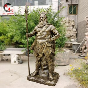 大禹治水玻璃钢摆件尧舜现货三皇五帝户外园林民俗人物雕塑定制