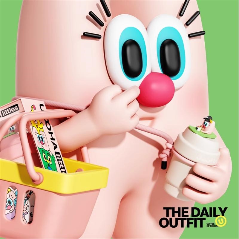 uooha拍档咖啡杯男女便携保温杯316L大容量水杯可爱高颜值杯子