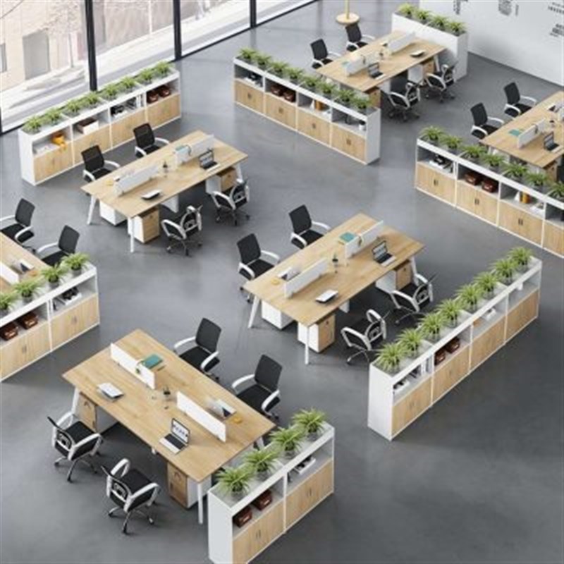 矮柜储物柜办公室隔断柜置物架花槽柜屏风隔断墙a4文件柜木质简约