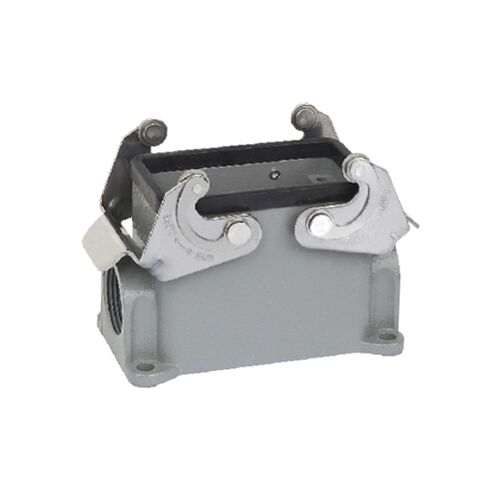 重载连接器 外壳 H16B-SGR PG21 表面安装底座双扣H16B-SGR-2PG21