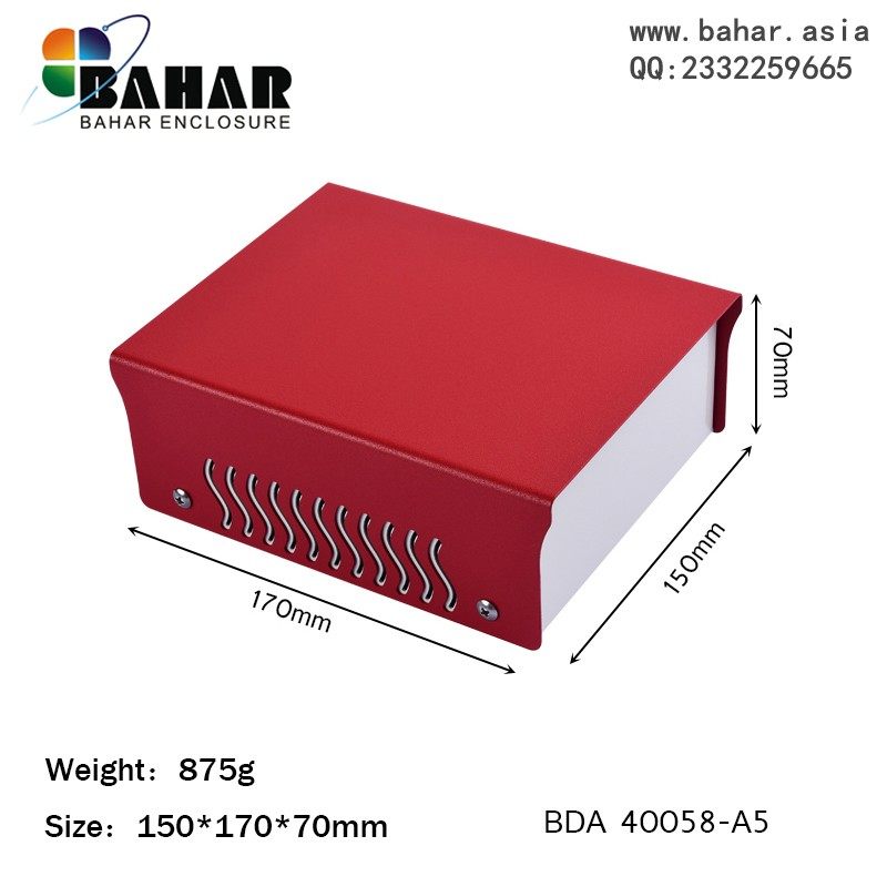 巴哈尔壳体DIY金属电子仪表仪器设备铁外壳电源控制机箱BDA40058