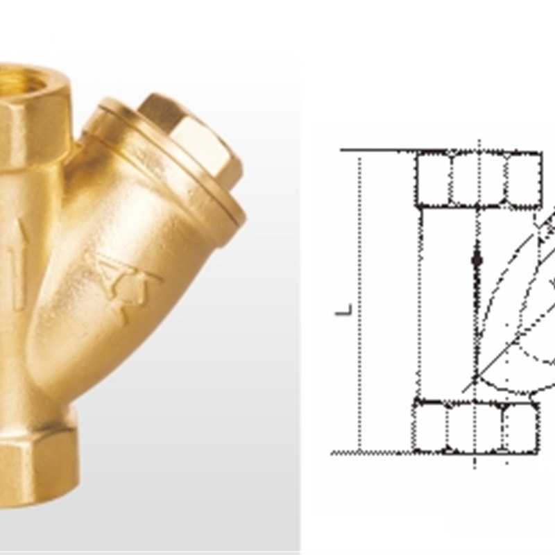 正品埃美柯601A黄铜加厚耐高温丝口Y型过滤器DN25(1寸)专卖店