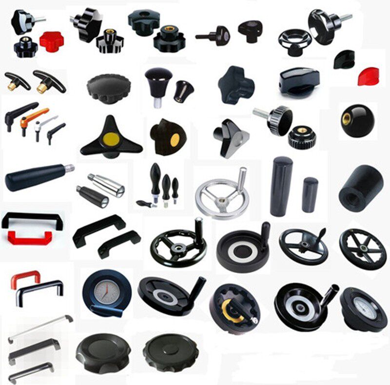 机床T形把手T型把手拧螺丝手捏胶木一字旋转手柄M6 M8 铜芯内牙内