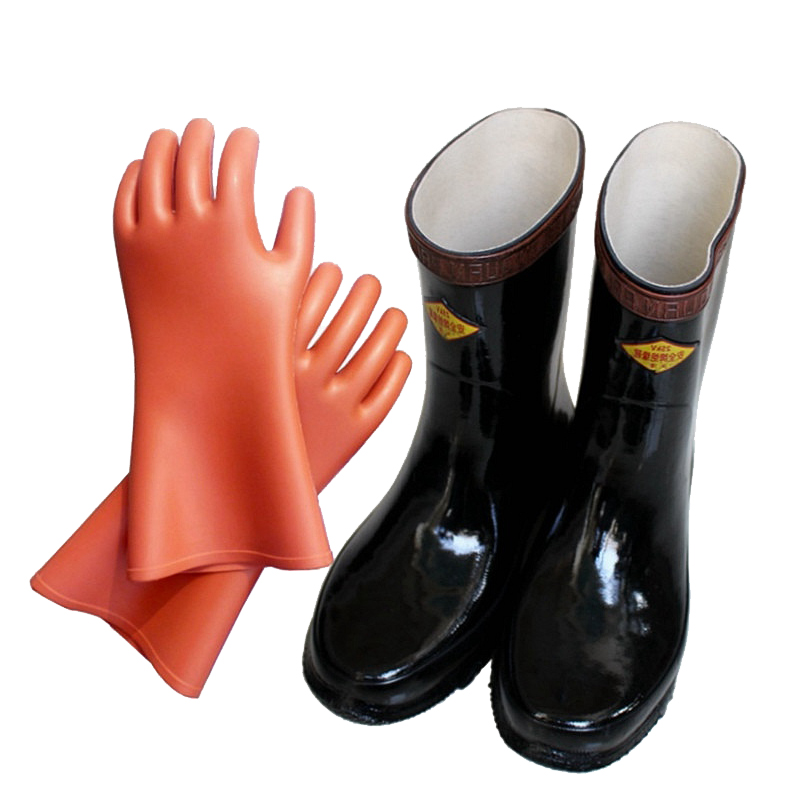20KV高压绝缘鞋电工劳保胶鞋12kv绝缘手套30KV35KV安全雨鞋绝缘靴