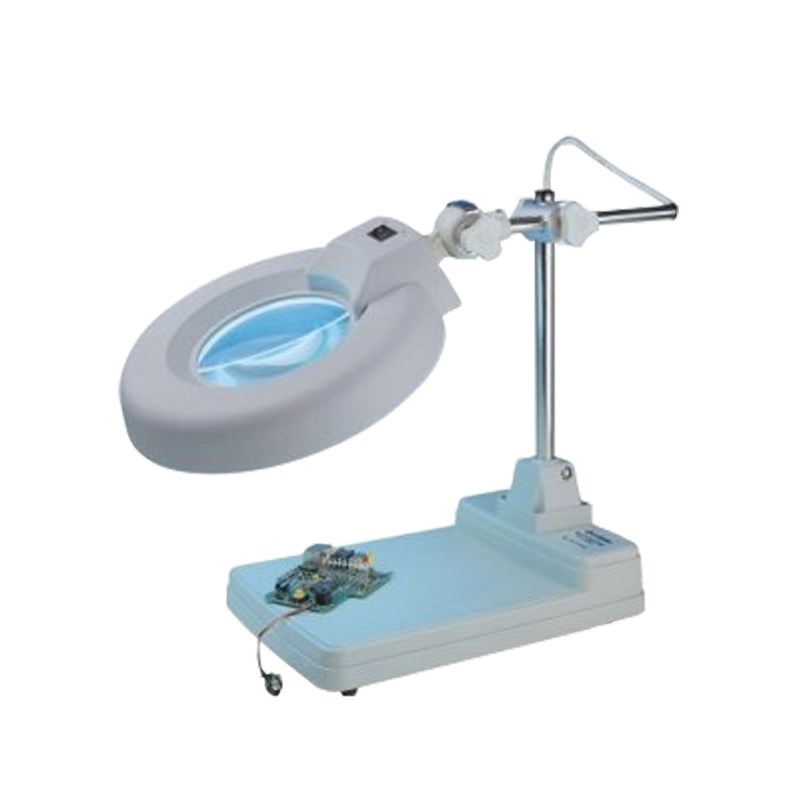 高倍高清台式放大镜LED带灯老人阅读看书钟表手机维修用台灯