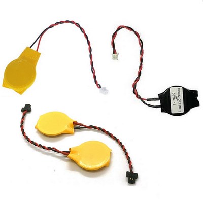 笔记本电脑主板电池适用DELL联想HPIBM2针COMS带线3VCR2032纽扣