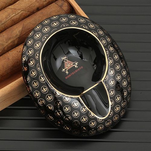 雪茄烟灰缸陶瓷创意个性时尚欧式家用雪加烟缸便携办公室专用配件