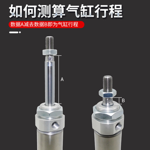 亚德客AIRTAC不锈钢迷你气缸MF32X10X15X20X30X40X60-S/U/CA/CM