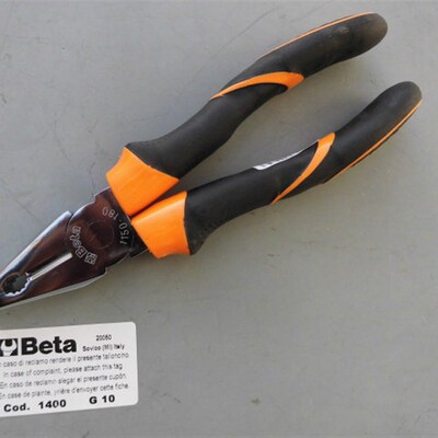 原装进口意大利Beta百塔钢丝钳重型克丝钳7寸8寸老虎钳BM1150-180