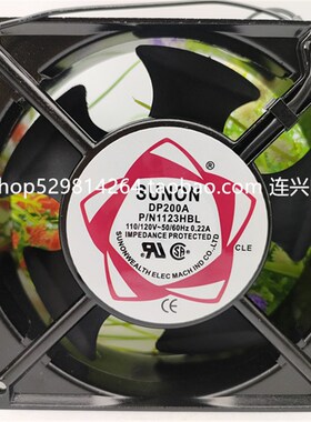 全新建准SUNON DP200A P/N1123HBL 12cm机柜机箱散热风扇110V