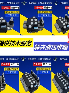 冲钻环卫垃圾农用轿运车随车吊喷药机改装液压多路换向阀组分配器