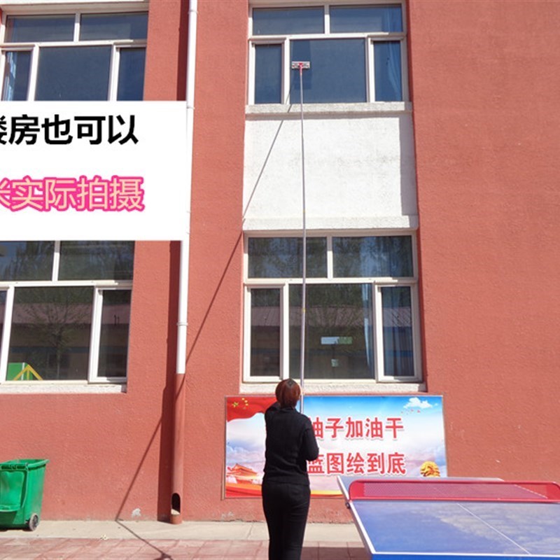 新品加长伸缩杆擦玻璃神器家用不锈钢杆双面擦玻璃刮水器保洁工具
