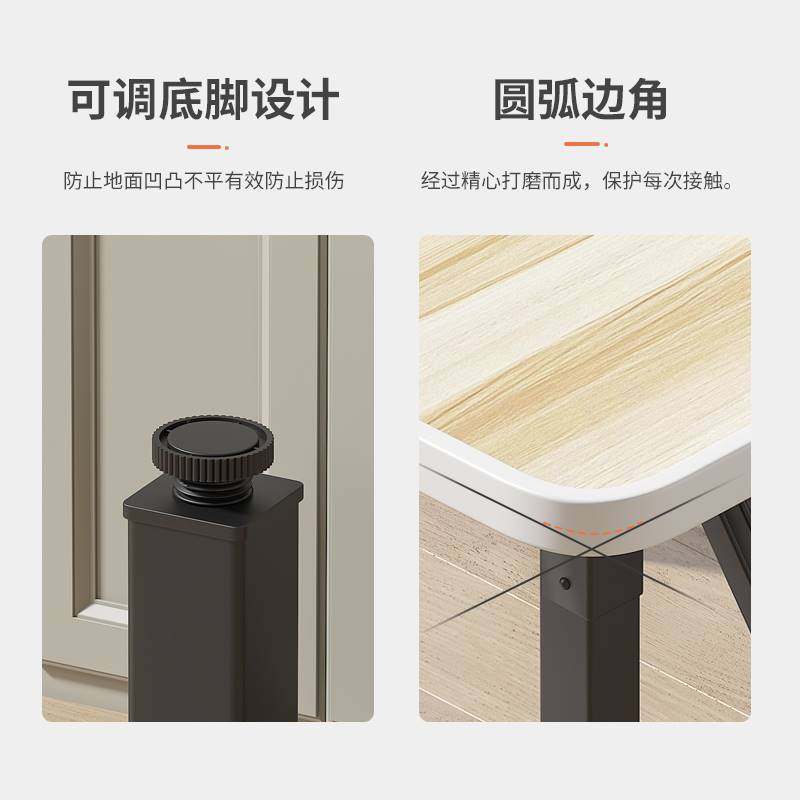 可折叠小型桌子吃饭桌家用迷你正方形餐桌宿舍户外简易摆摊烧烤桌