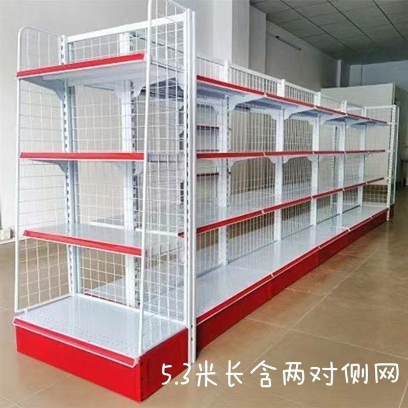 超市货架单面双面小卖部便利店展示架渔具文具士多店货架子