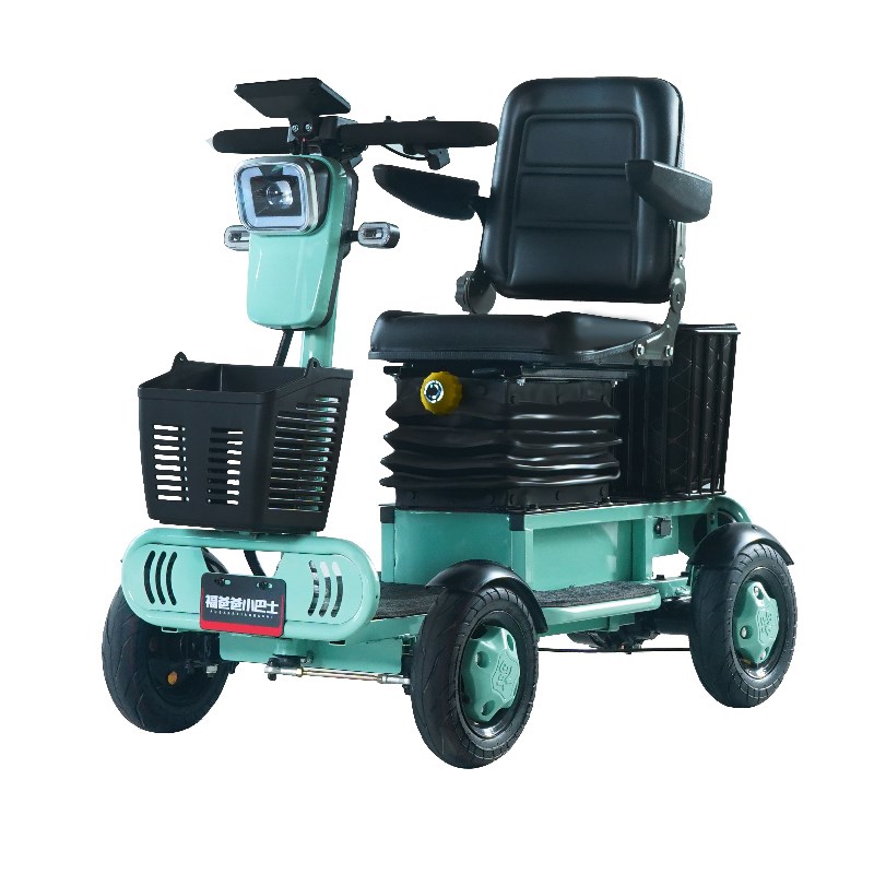 小巴士Q70代步车四轮电动车老年助力车老人残疾人单车电动四轮车