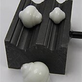 灯工石墨三槽成型机 吹制 machine 玻璃珠模具Graphite molding