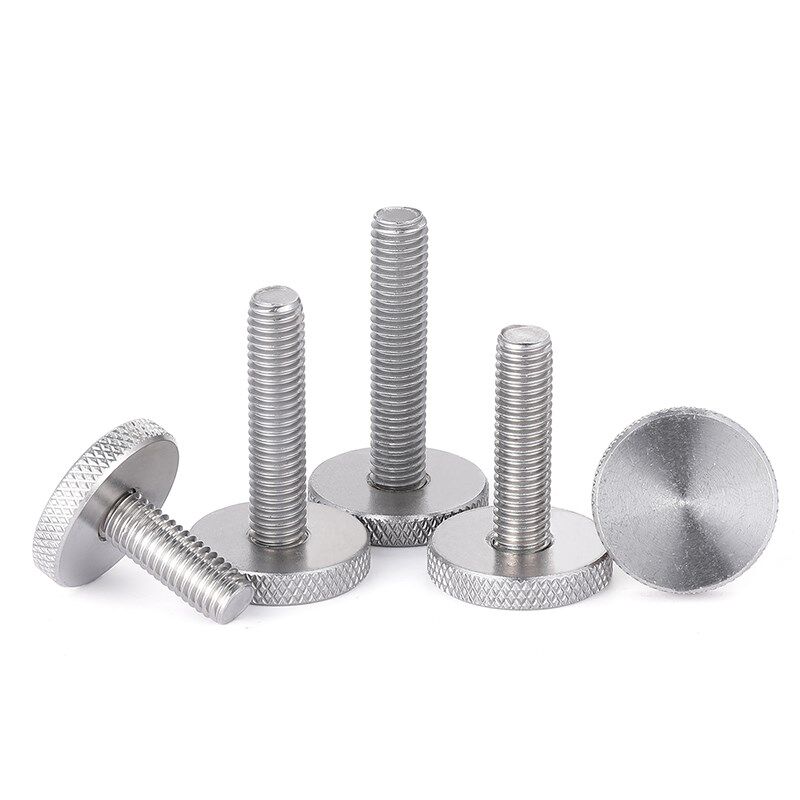 TRB 高头手拧螺丝GB835不锈钢滚花平头螺钉大头高头台阶手柄手扭