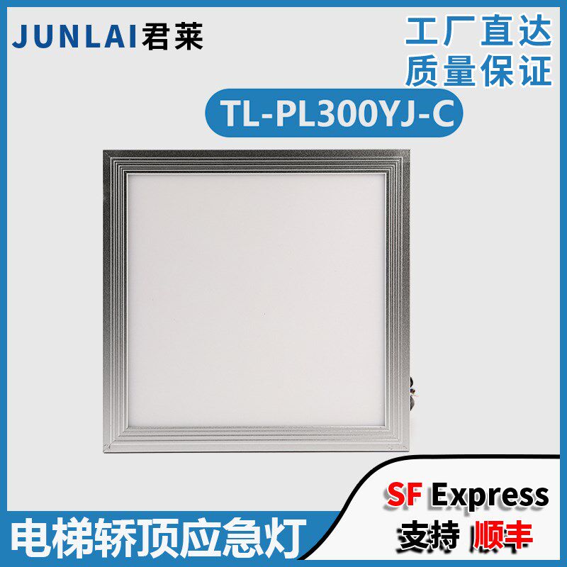 电梯轿顶应急灯TL-PL300YJ-C DC12V适用永大轿厢平板照明灯配件