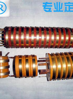 供应工业用多路集电环 纺织机械烫光机滑环导电环 沧州集电环滑环