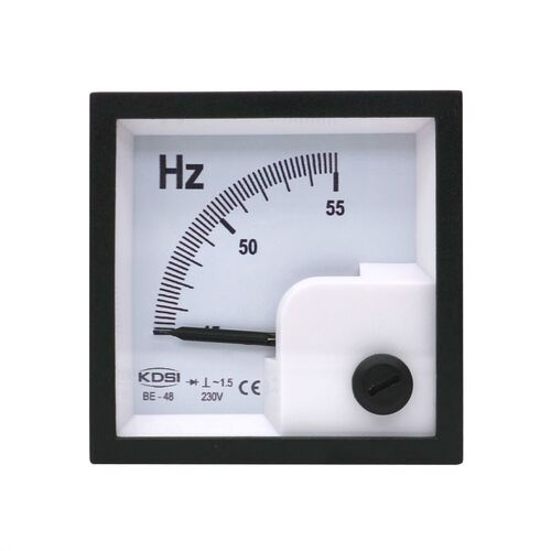 指针式频率表BE-48 45-55Hz 230V 方向开孔45*45mm 出口型电表