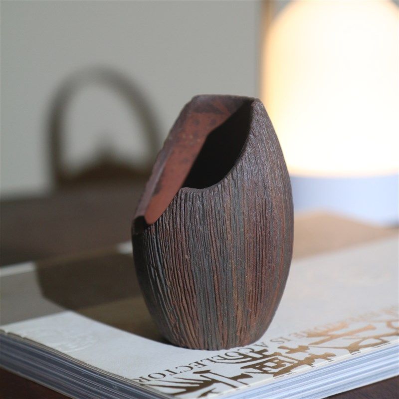 紫砂花盆异形微型手工悬崖盆景盆特色创意桌面盆栽小盆禅意南蛮盆