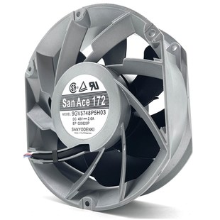 17251 2.0A 17cm防水Pwm调速风扇 Dc48V 日本三洋9Gv5748P5H03