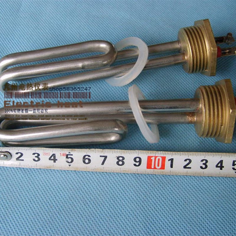 六角法兰 铜头 加热管螺纹 不锈钢电热管 发热管 220V/1500W
