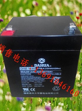 DAHUA 大华DHB1240 12V4Ah/20Hr蓄电池 UPS电源安防门禁电池