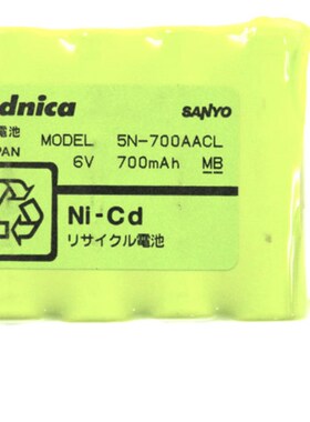 三洋 Sanyo Cadnica 5N-700AACL 三洋 6V 700mAh 充电电池组 现货