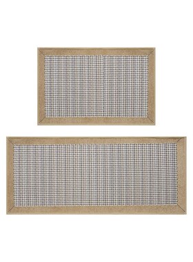 Kitchen floor mat Dirt ryesistant carpet woven mat编织垫子