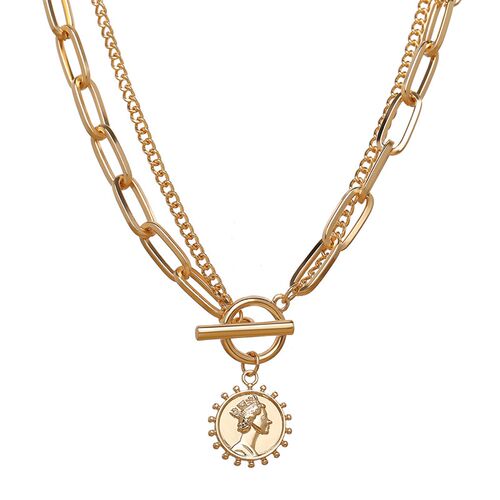 Chain Necklace human thead pendant collarbone neck chain项链