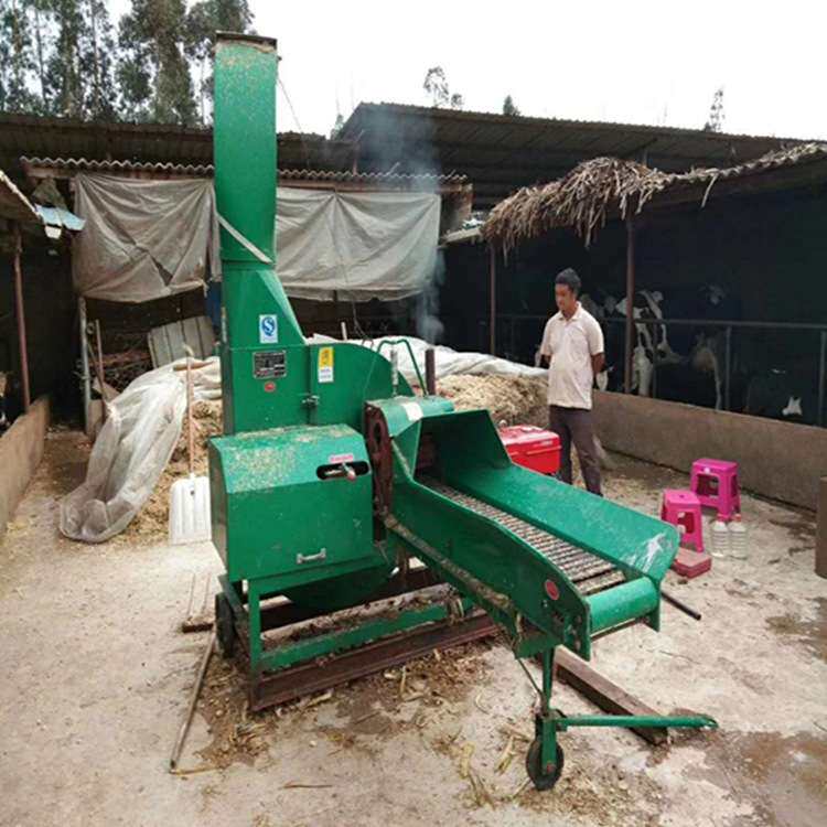 养牛用铡草机多少钱台 荣凯4-8吨自动喂料铡草机 大型高喷铡草机