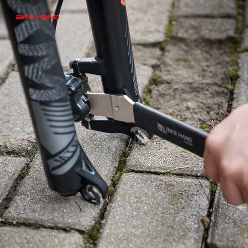 Bikehand公路山地车油碟卡钳活塞复位扳手碟片盘矫正工具YC-172