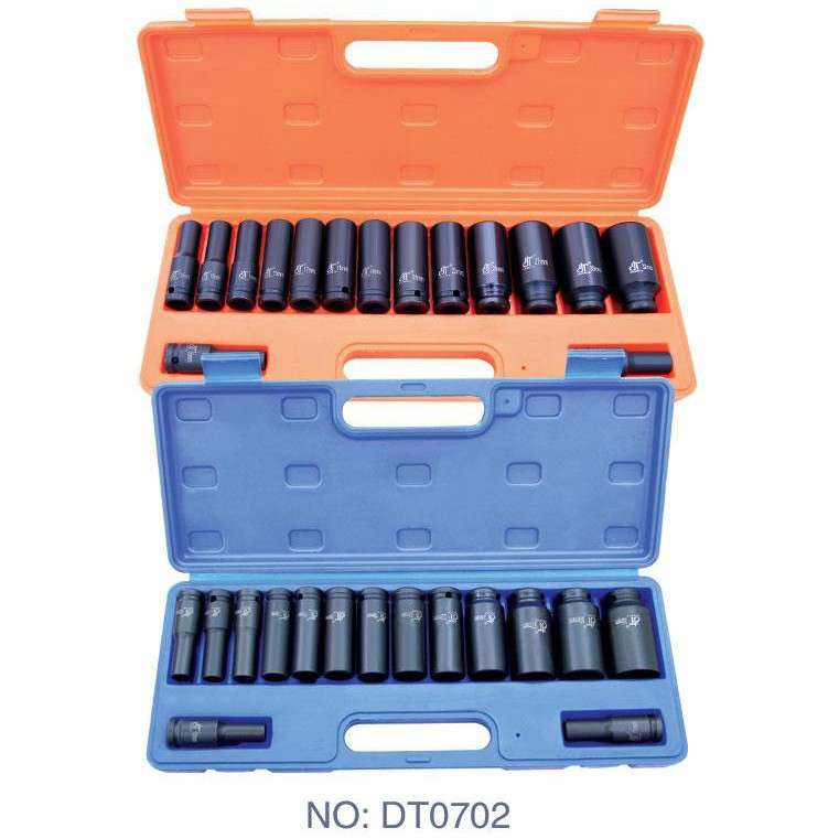 1/2寸15件加长气动套筒组 15PCS套筒套装 专业机修工具组合