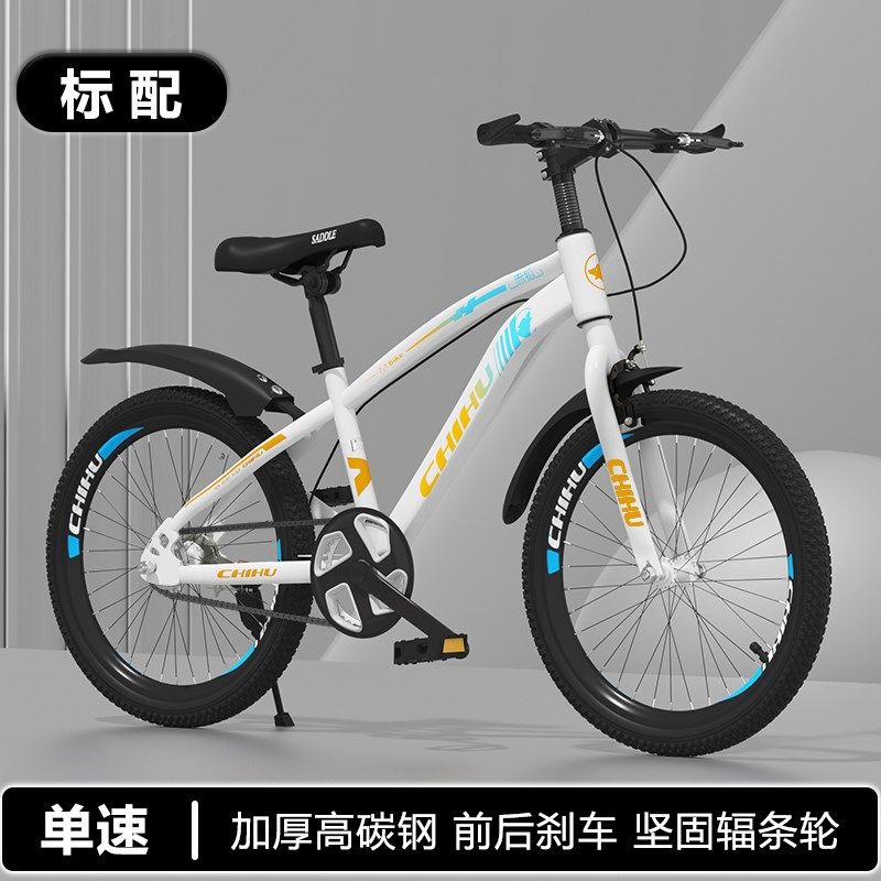 自行车儿童登山车8-12岁中小学生超轻便减震变速款18-2.4寸双碟煞