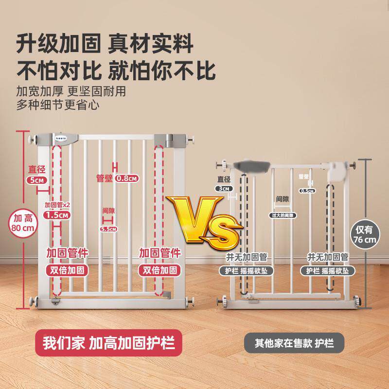 宠楼梯护隔栏儿ML-01童安全门栏楼门梯口防护栏断免打孔厨房物围