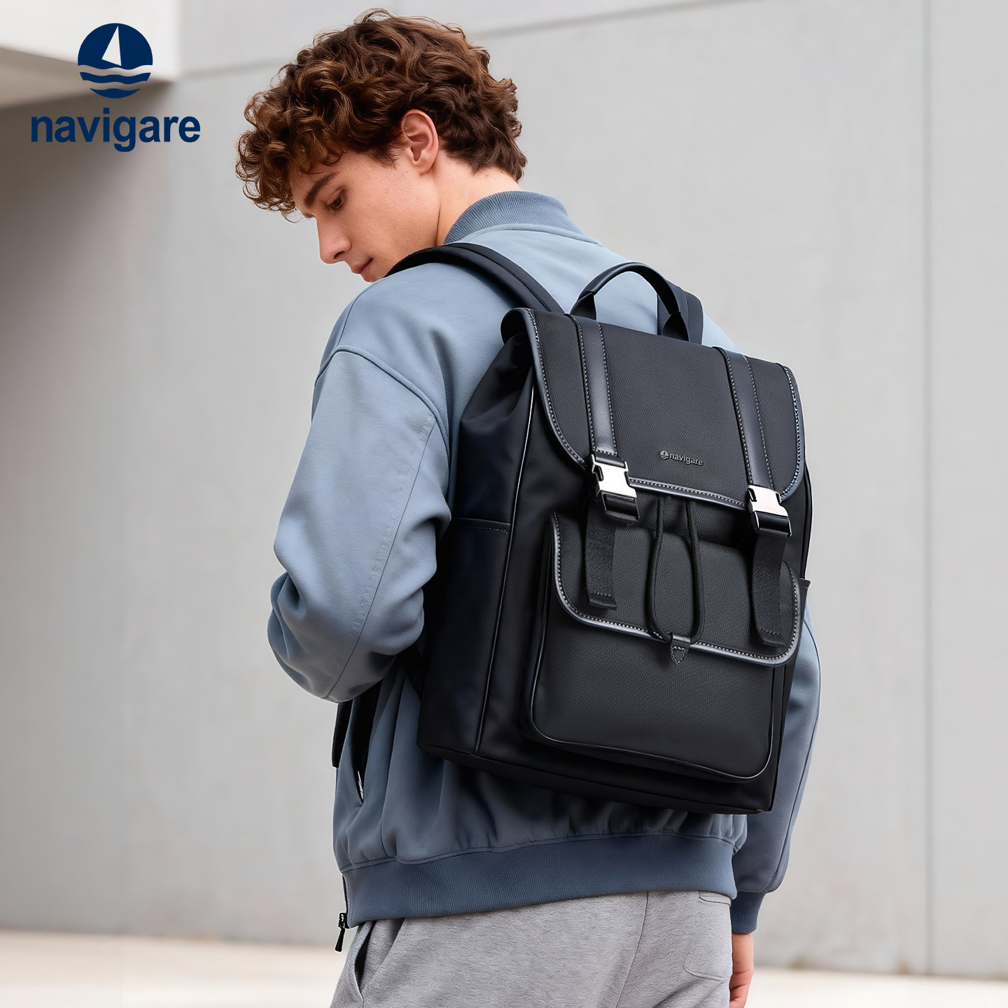 Navigare意大利小帆船双肩包男士电脑包书包潮流通勤大容量背包,箱包皮具/热销女包/男包,男士包袋,淘宝优惠券,粉丝福利购,淘宝优惠卷