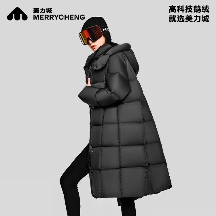 美力城明星同款羽绒服女冬季时尚