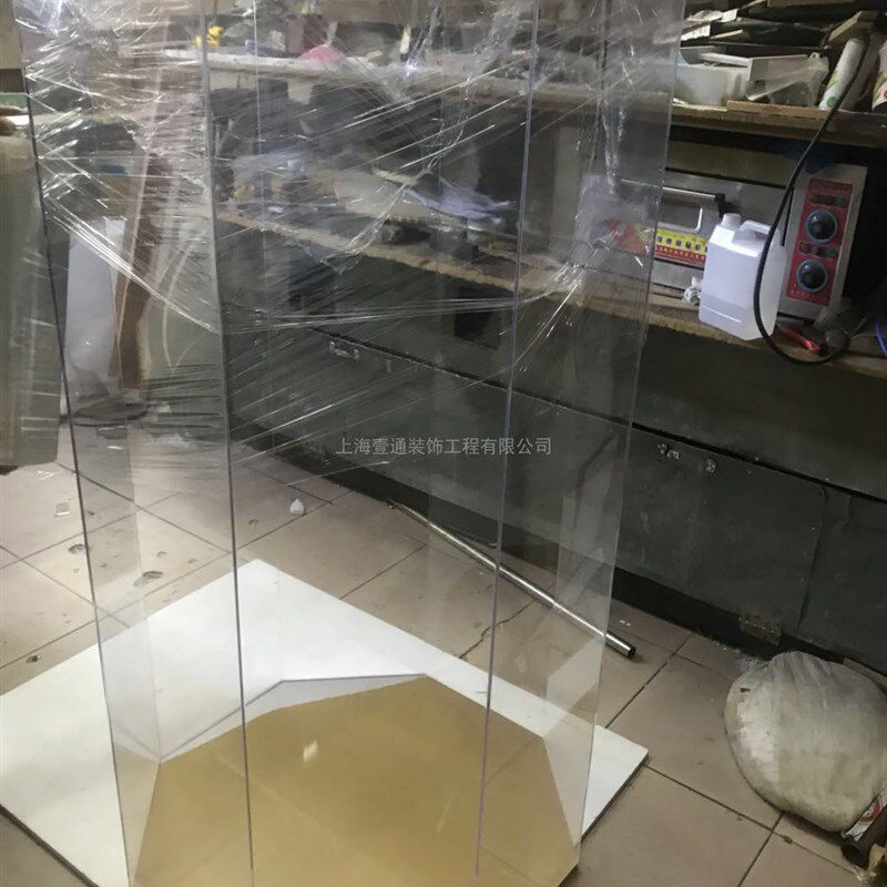 定制高透明亚克力PMMA八边形倒边拼接H罩 有机玻璃展示防护展示罩