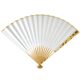 甄选9.5寸梅妃手工折扇洒金宣纸定 制苏工扇面古风空白扇文玩收藏
