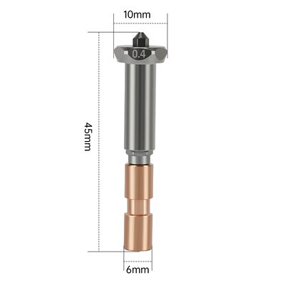 甄选3D打印机配件 纵维Kobra 3 max 升级可拆卸一体化喷嘴硬质钢0