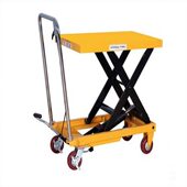 甄选供应手动液压平台车 简易手推升降机 卸货升降平台车移动式